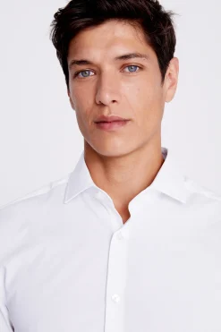 Slim Fit White Easy Care Shirt