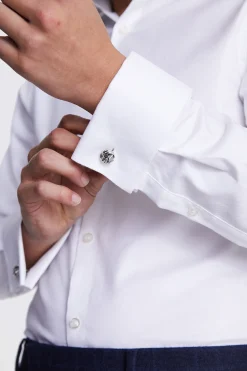 Slim Fit White Twill Shirt
