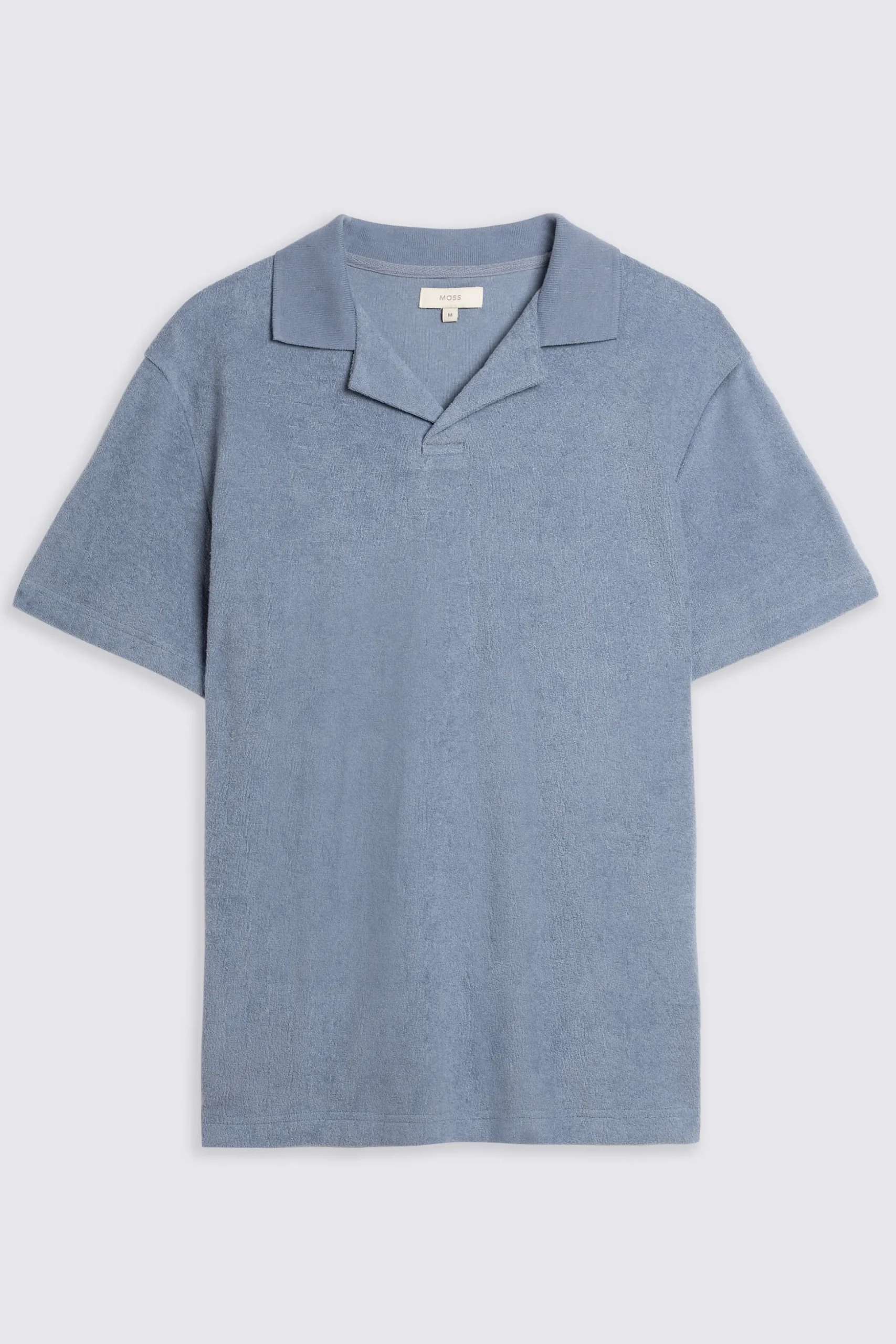 Steel Blue Terry Towelling Skipper Polo
