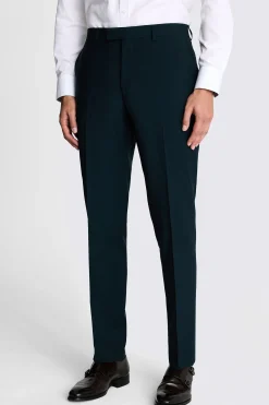Tailored Bottle Green Performance Trousers