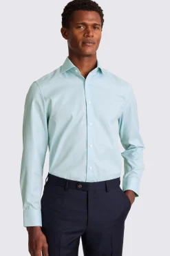 Tailored Fit Aqua Dobby Shirt