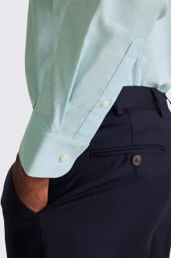 Tailored Fit Aqua Dobby Shirt