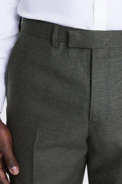 Tailored Fit Army Green Performance Trousers