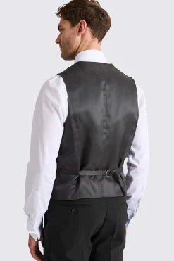 Tailored Fit Black Dress Waistcoat