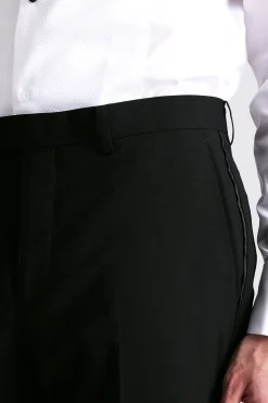 Tailored Fit Black Dress Trousers