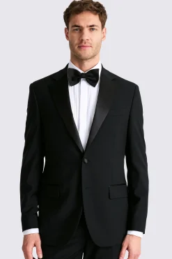 Tailored Fit Black Notch Lapel Tuxedo Jacket
