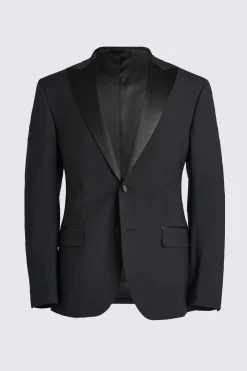 Tailored Fit Black Peak Lapel Performance Tuxedo Jacket