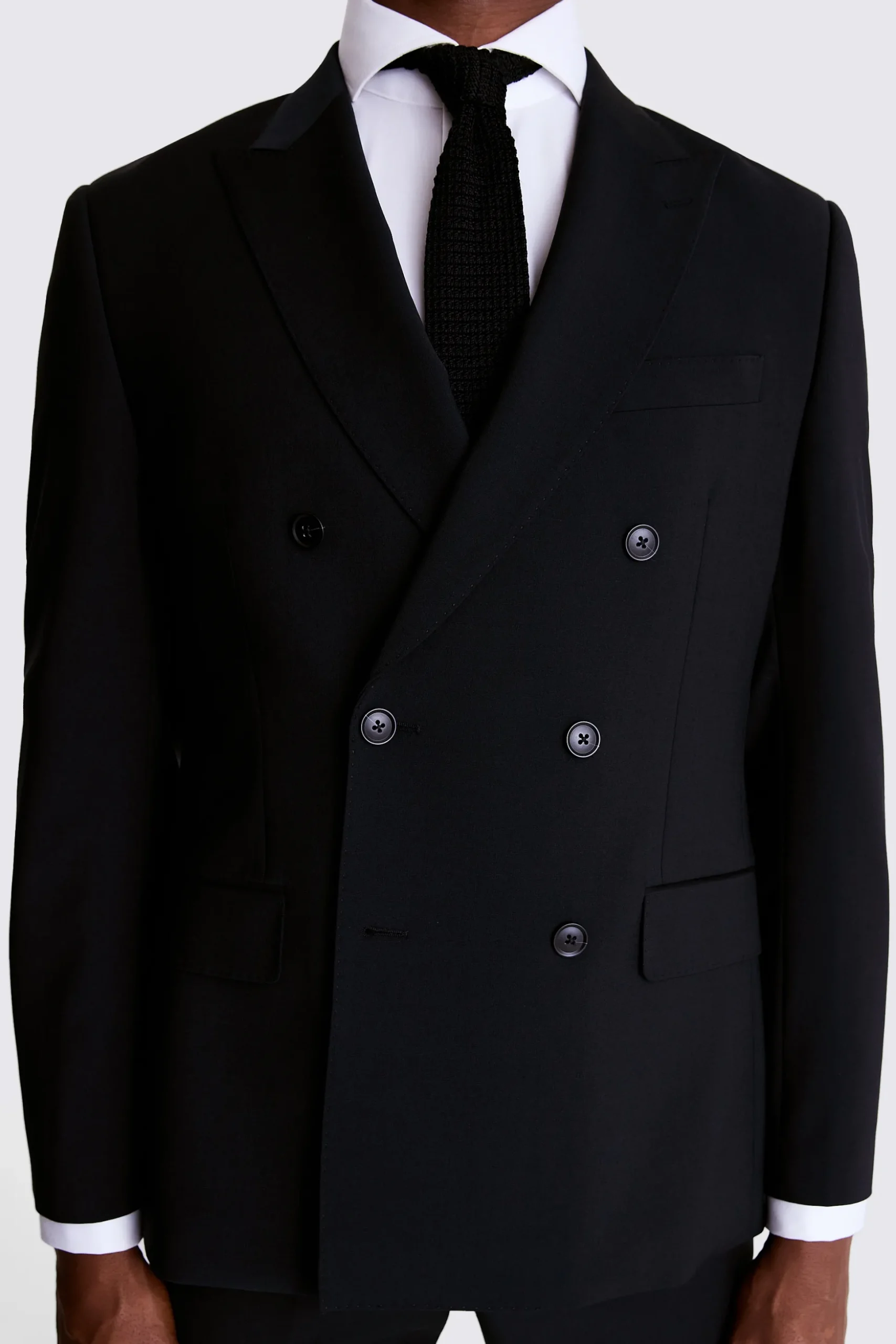 Tailored Fit Black Performance Suit