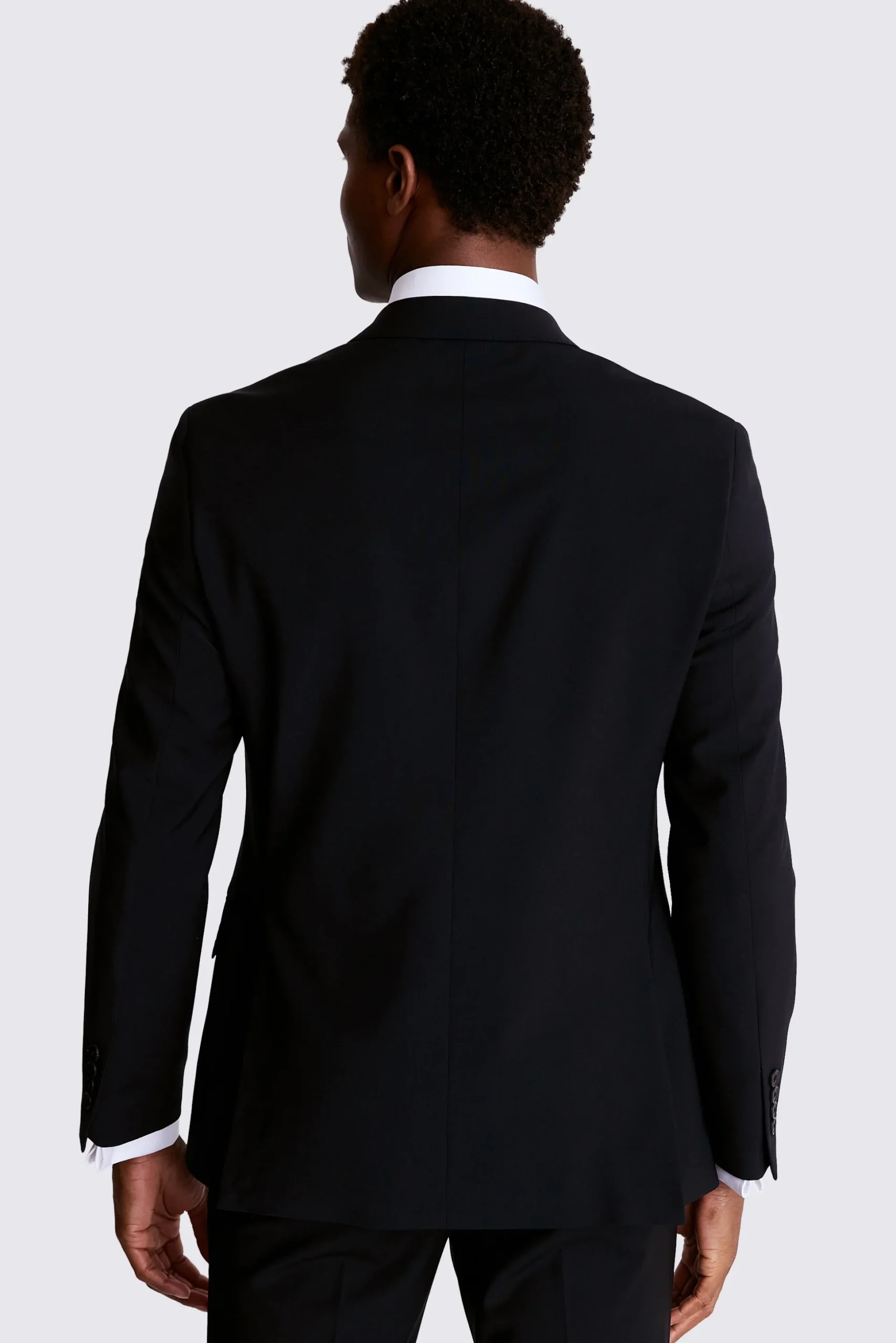 Tailored Fit Black Performance Suit