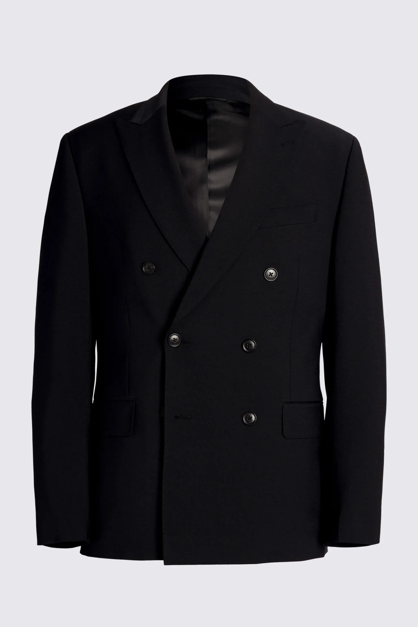 Tailored Fit Black Performance Suit