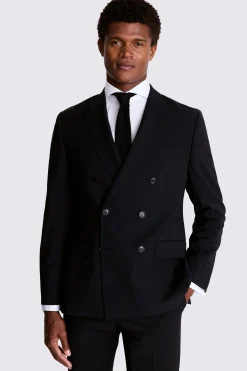 Tailored Fit Black Performance Suit
