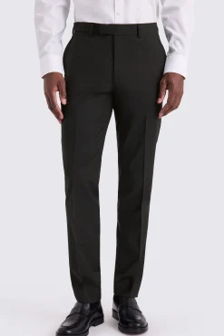 Tailored Fit Black Performance Trousers