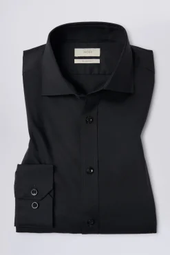 Tailored Fit Black Stretch Shirt