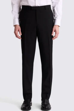 Tailored Fit Black Stretch Trousers