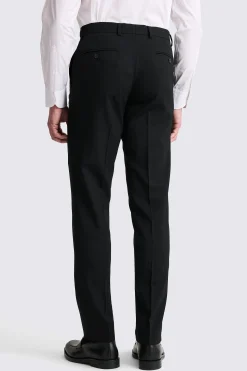Tailored Fit Black Twill Eco Trousers