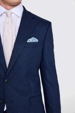 Tailored Fit Blue Flannel Suit