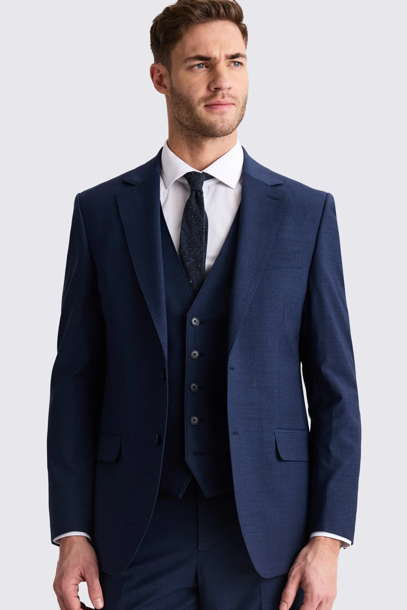 Tailored Fit Blue Performance Suit