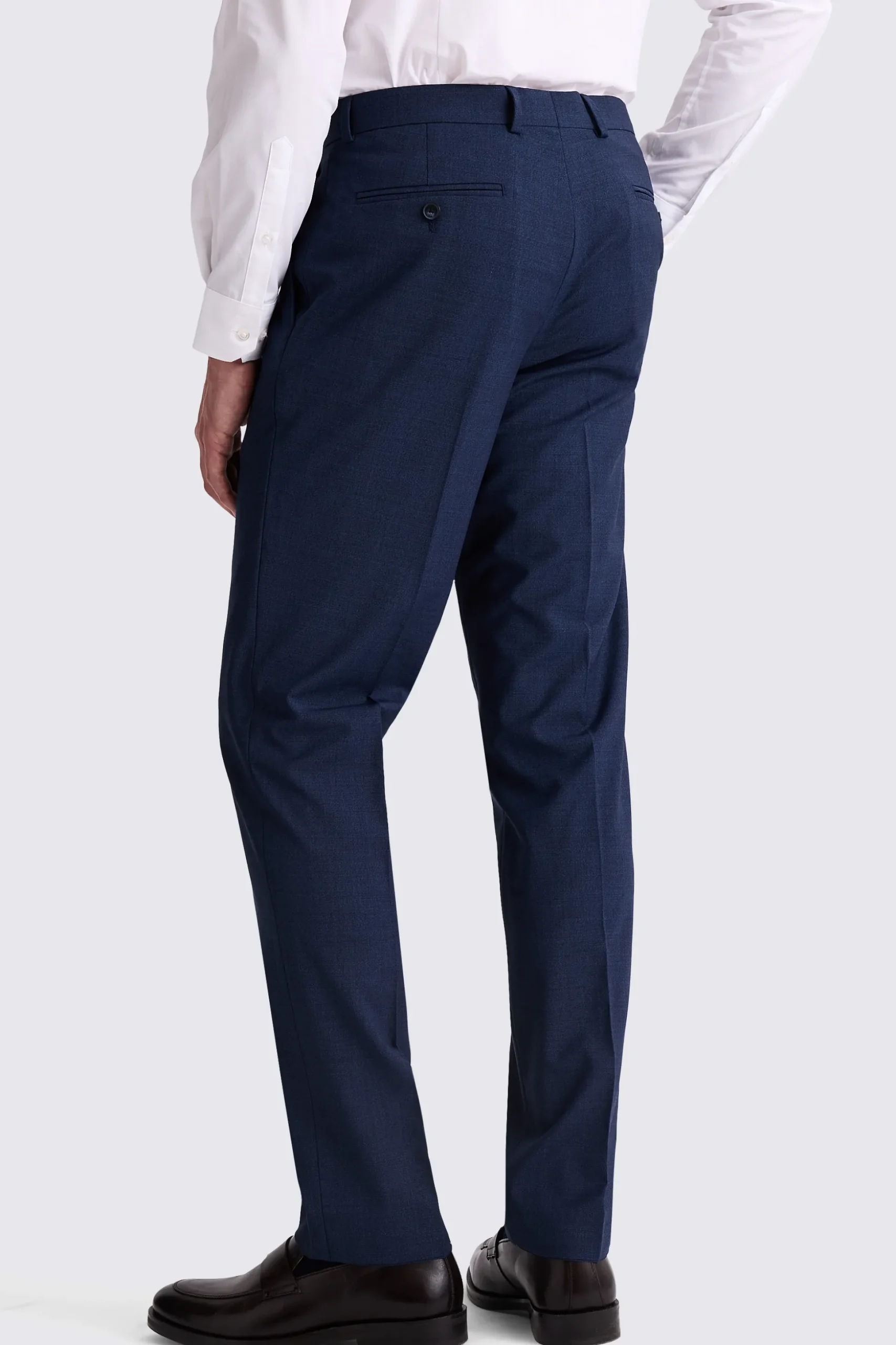 Tailored Fit Blue Performance Trousers