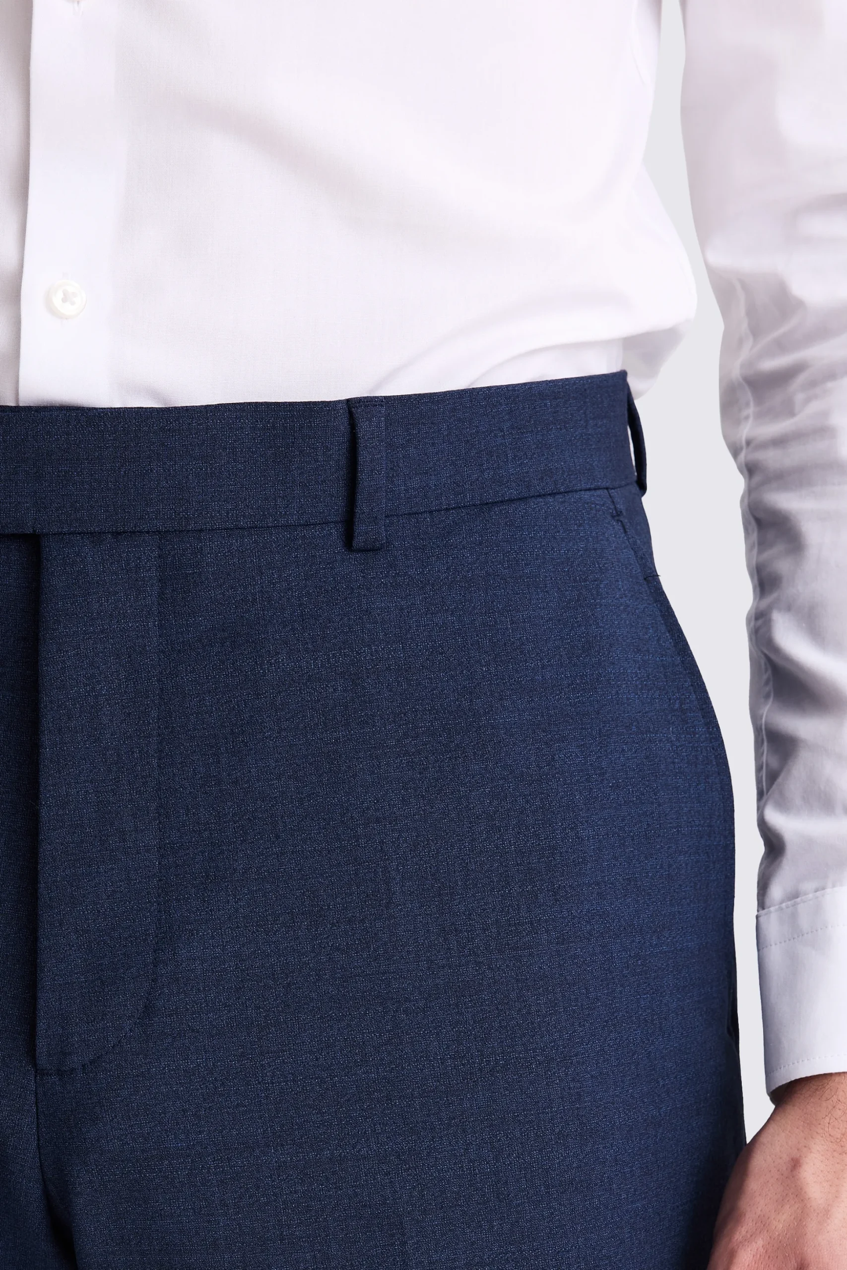 Tailored Fit Blue Performance Trousers