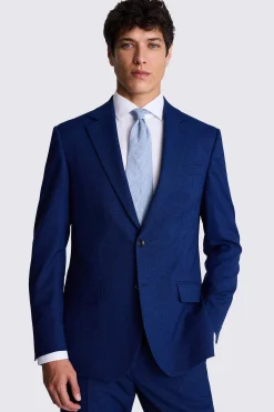 Tailored Fit Blue Slub Suit