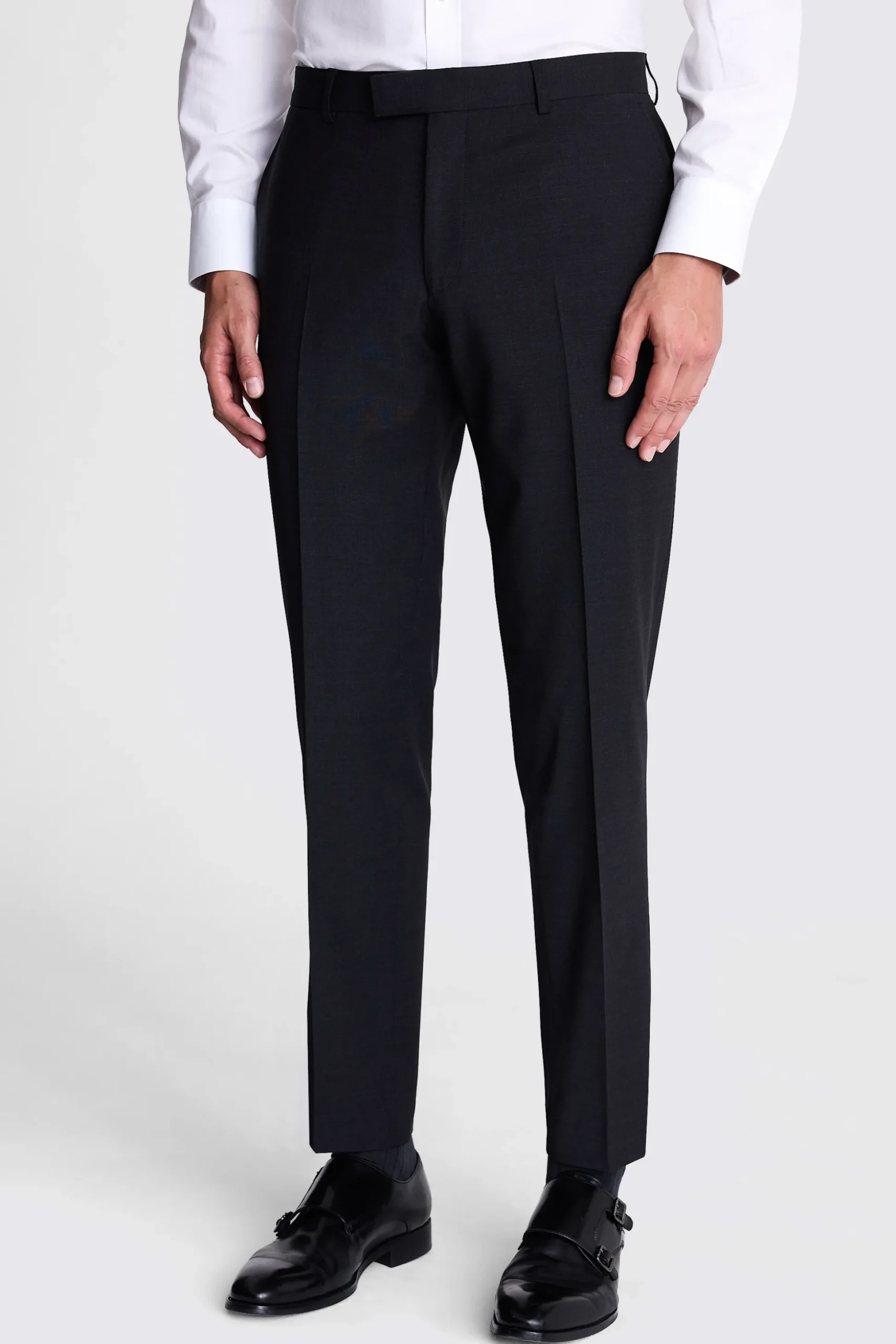 Tailored Fit Charcoal Performance Trousers