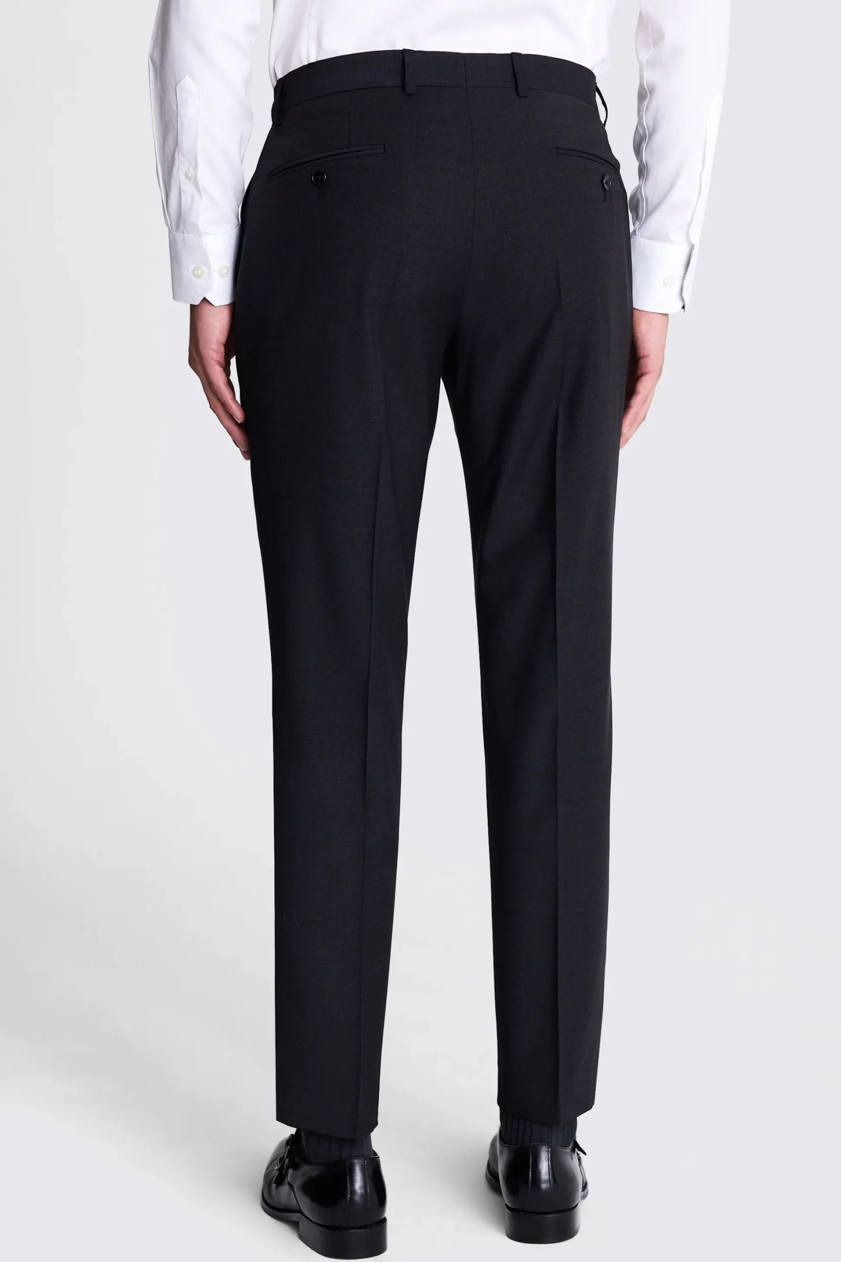 Tailored Fit Charcoal Performance Trousers