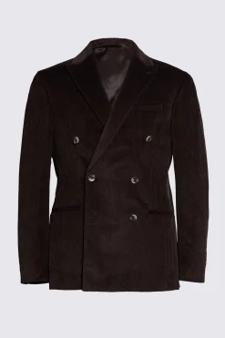 Tailored Fit Dark Brown Corduroy Suit