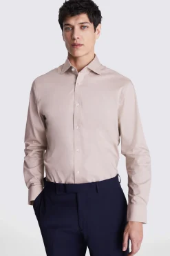 Tailored Fit Dusty Pink Stretch Shirt