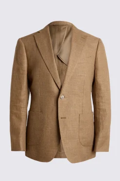 Tailored Fit Gold Linen Suit
