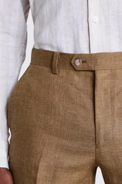Tailored Fit Gold linen Trousers