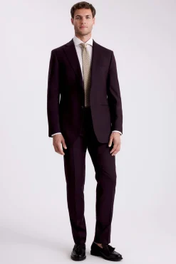 Tailored Fit Grape Performance Suit
