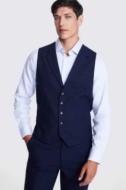 Tailored Fit Ink Herringbone Suit