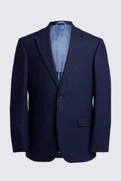 Tailored Fit Ink Herringbone Suit