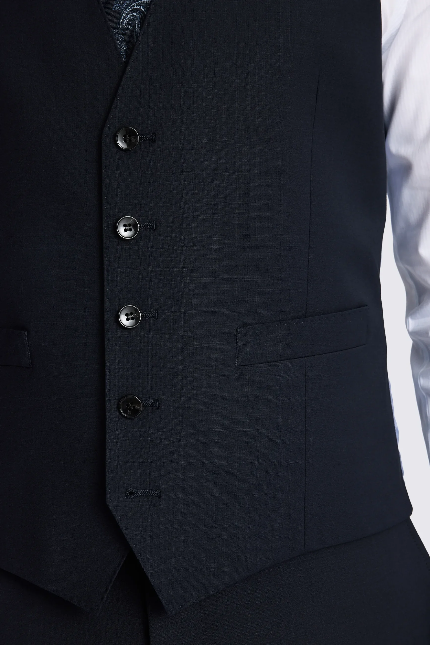 Tailored Fit Navy Performance Waistcoat