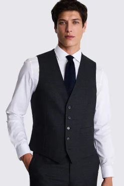 Tailored Fit Navy Puppytooth Waistcoat