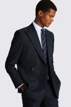 Tailored Fit Navy Slub Suit