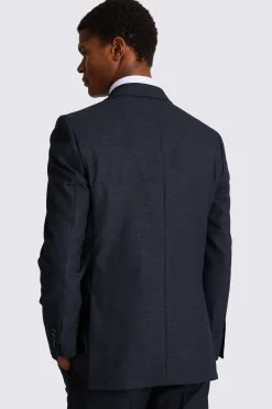 Tailored Fit Navy Slub Suit