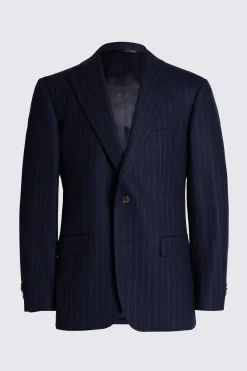 Tailored Fit Navy Stripe Performance Suit