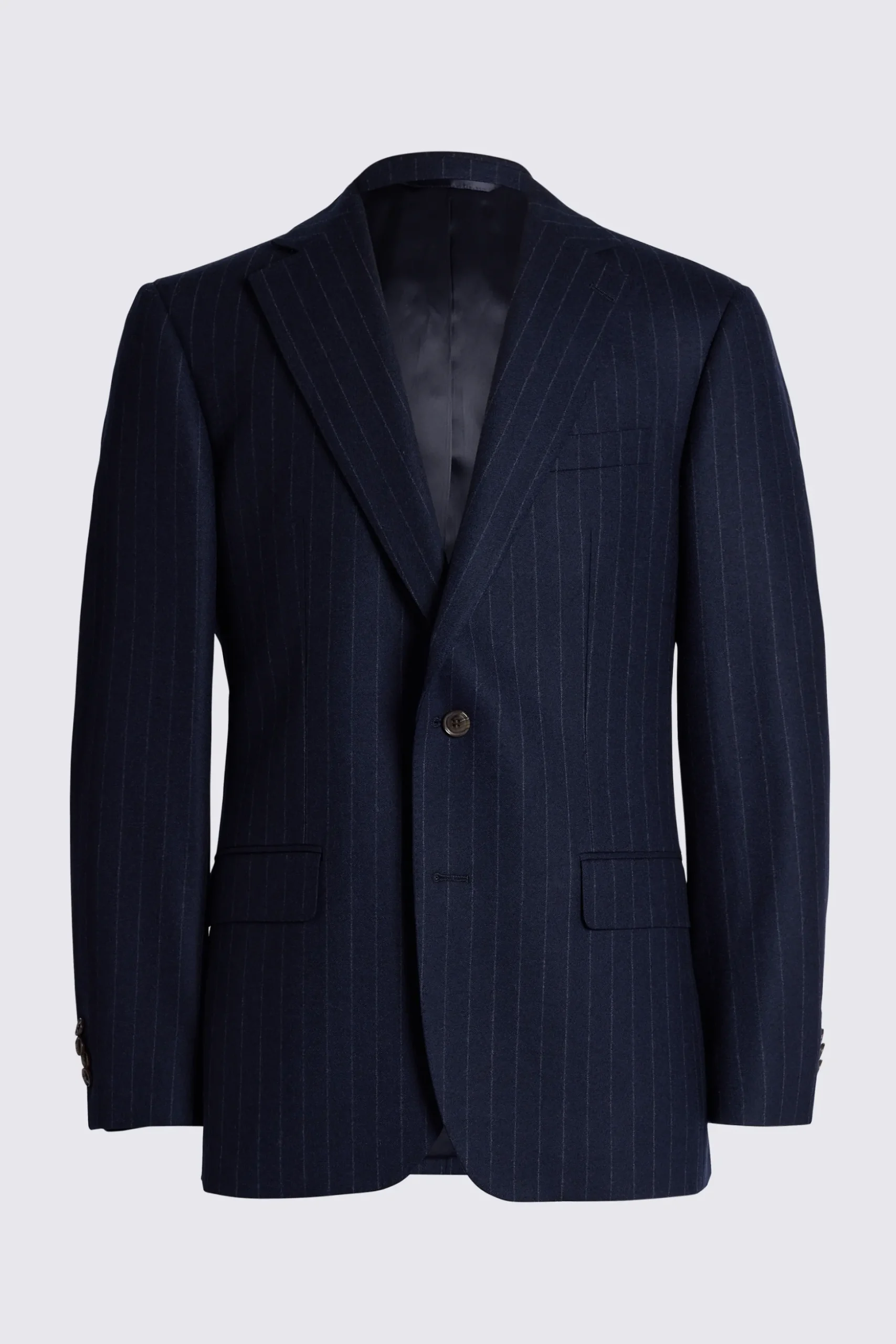 Tailored Fit Navy Stripe Performance Suit