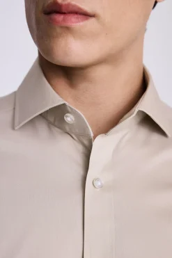 Tailored Fit Neutral Stretch Shirt