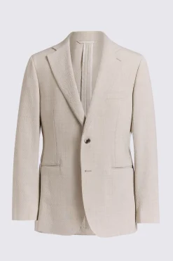 Tailored Fit Oatmeal Seersucker Suit