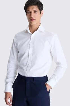Tailored Fit Off-White Dobby Shirt