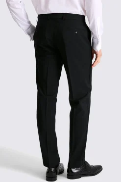 Tailored Fit Performance Black Dress Trousers
