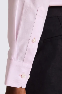 Tailored Fit Pink Royal Oxford Non Iron Shirt