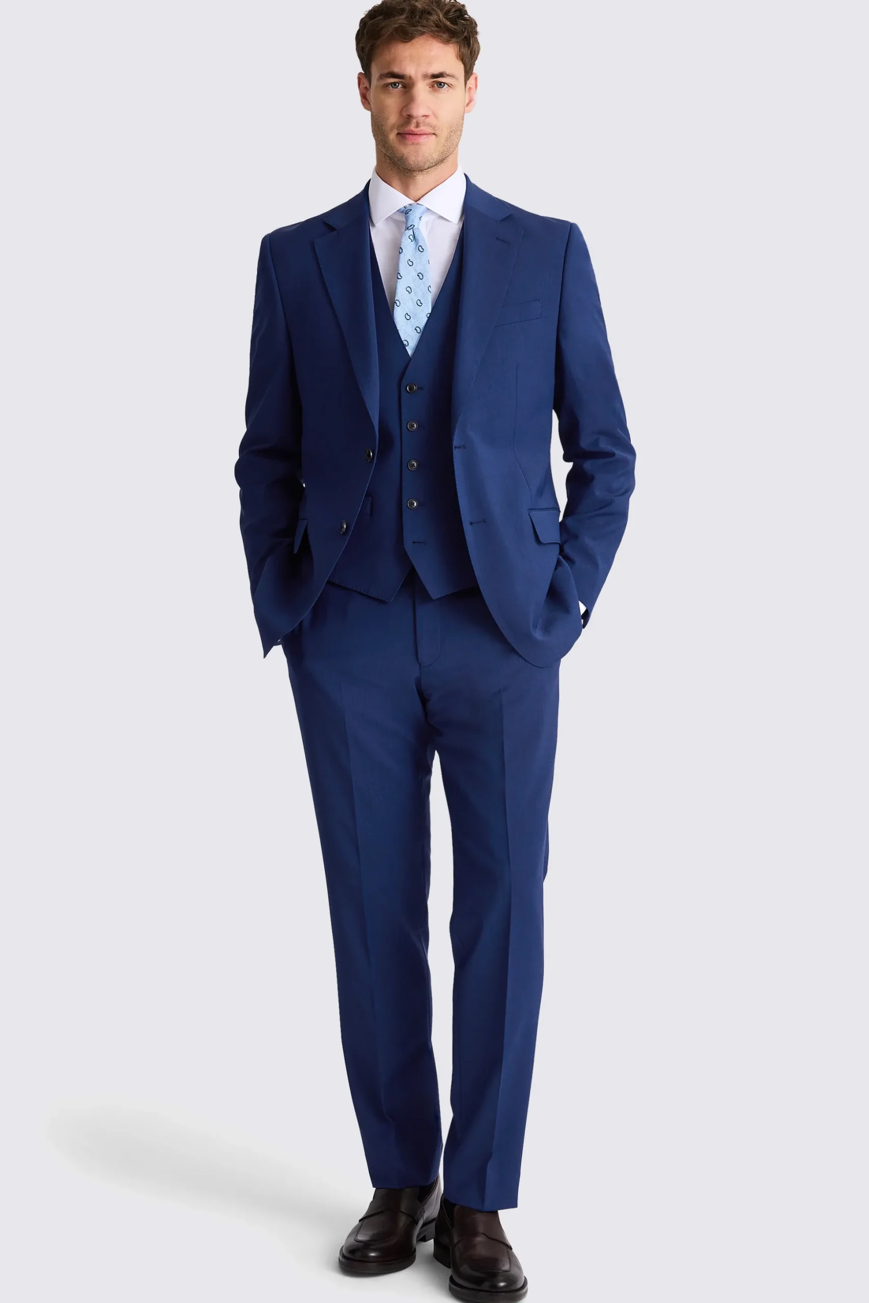Tailored Fit Royal Blue Performance Suit