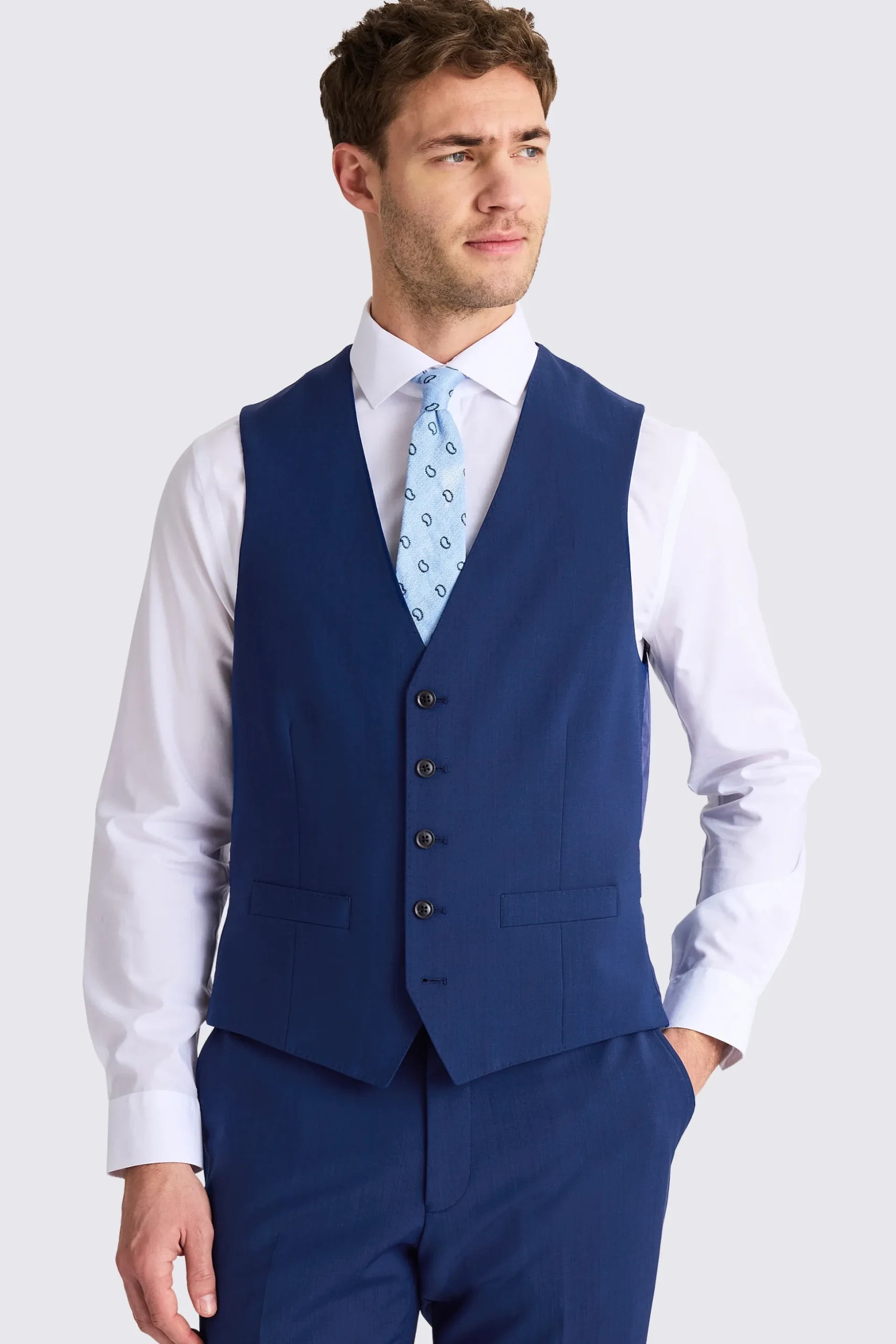Tailored Fit Royal Blue Performance Suit