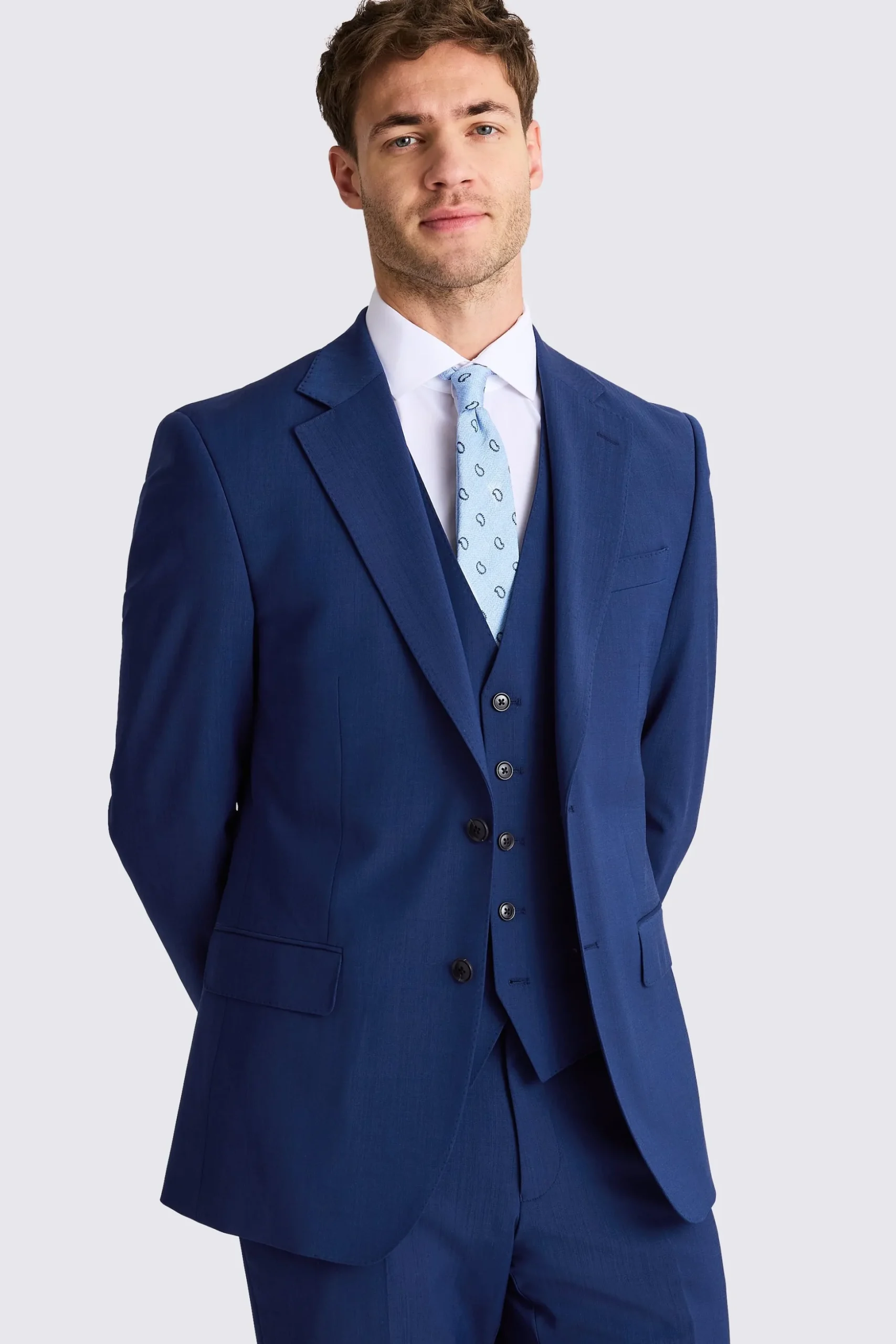 Tailored Fit Royal Blue Performance Suit
