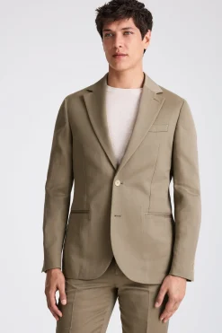 Tailored Fit Sage Linen Suit