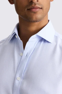 Tailored Fit Sky Dobby Non Iron Shirt
