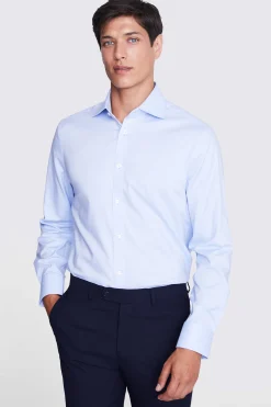 Tailored Fit Sky Dobby Stretch Shirt